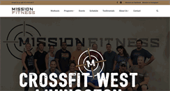 Desktop Screenshot of mission-fitness.com